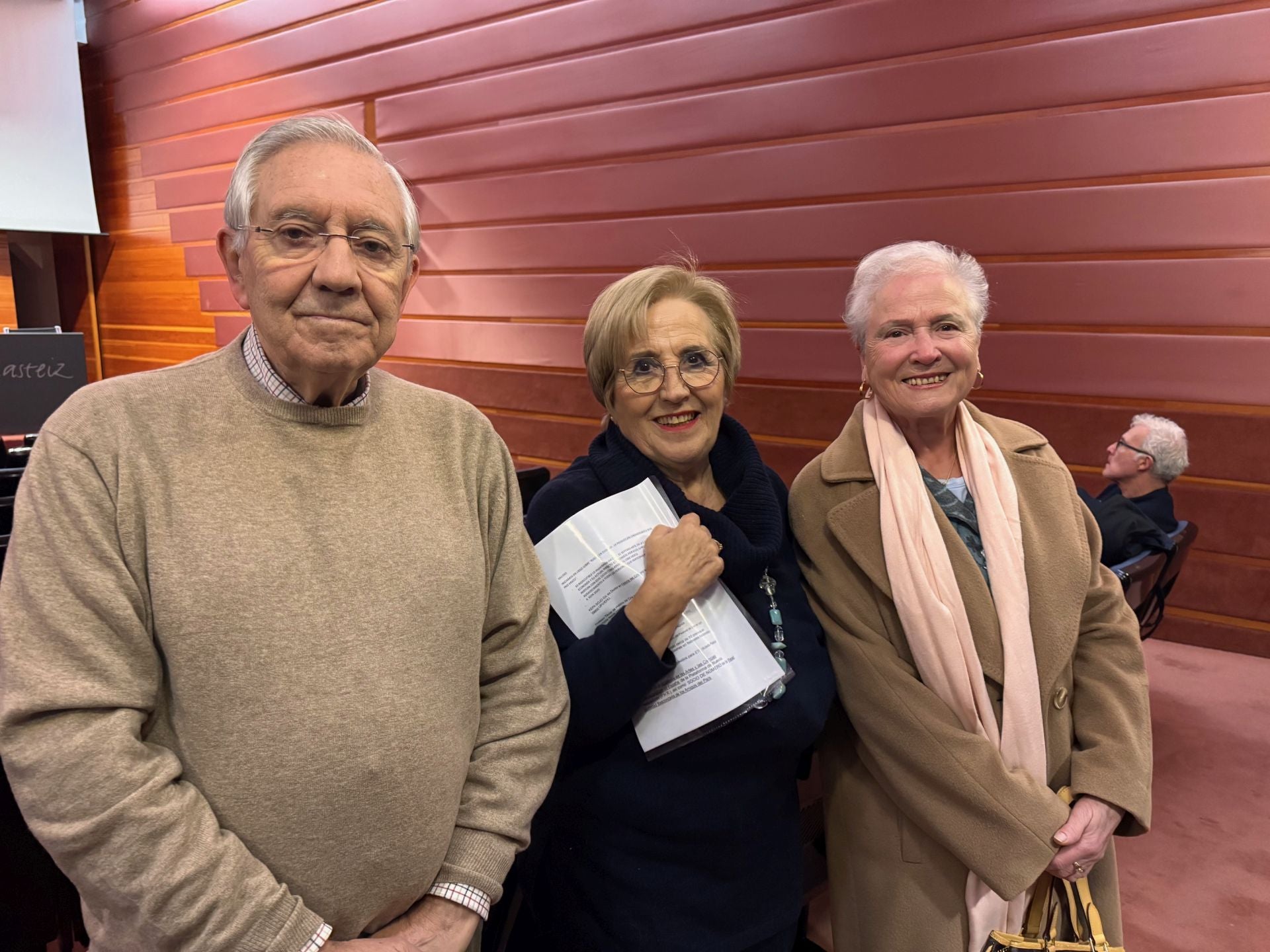 Juan Antonio Zárate, Amparo Basterra y Begoña Merino.