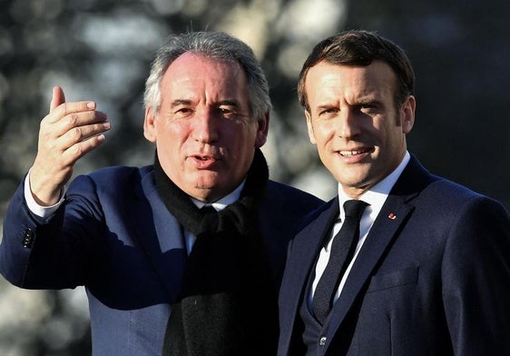 François Bayrou eta Emmanuel Macron.