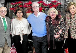 Juan Goiria, Margarita Esteban, Txema Soria, Carmen Miral, Pilar Aresti y Teresa Diaz.