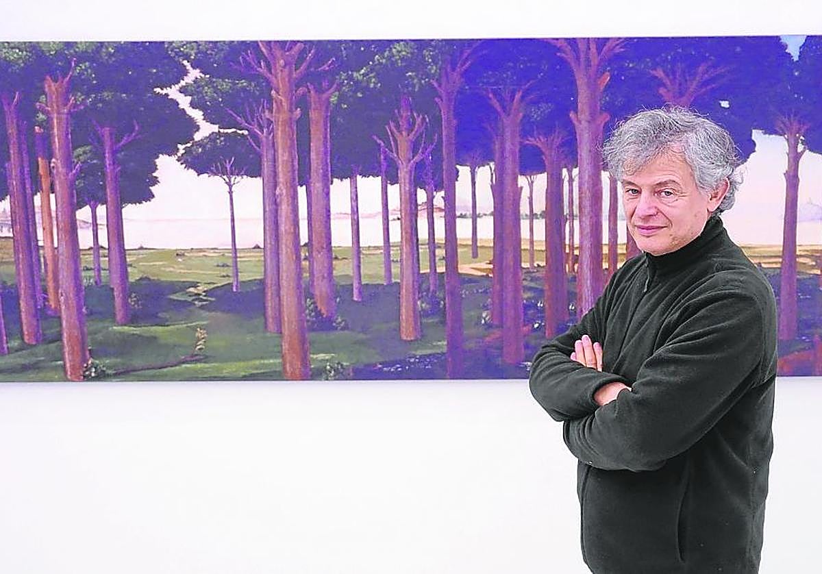 El pintor y fotógrafo expone estos días en la galería Vanguardia de Bilbao.