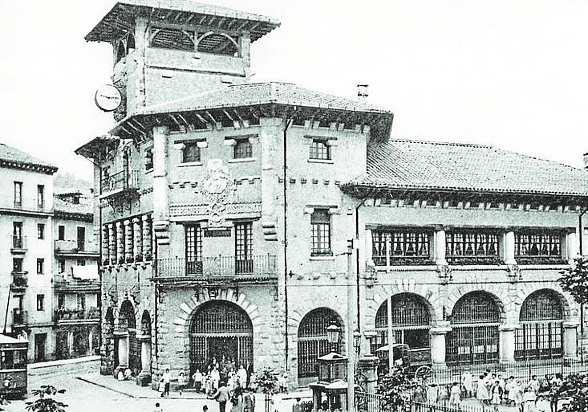 La estación de Atxuri en su época de esplendor.