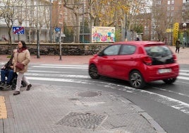 El atropello se produjo el lunes en la confluencia de las calles Olaguíbel y Avenida de Judimendi.