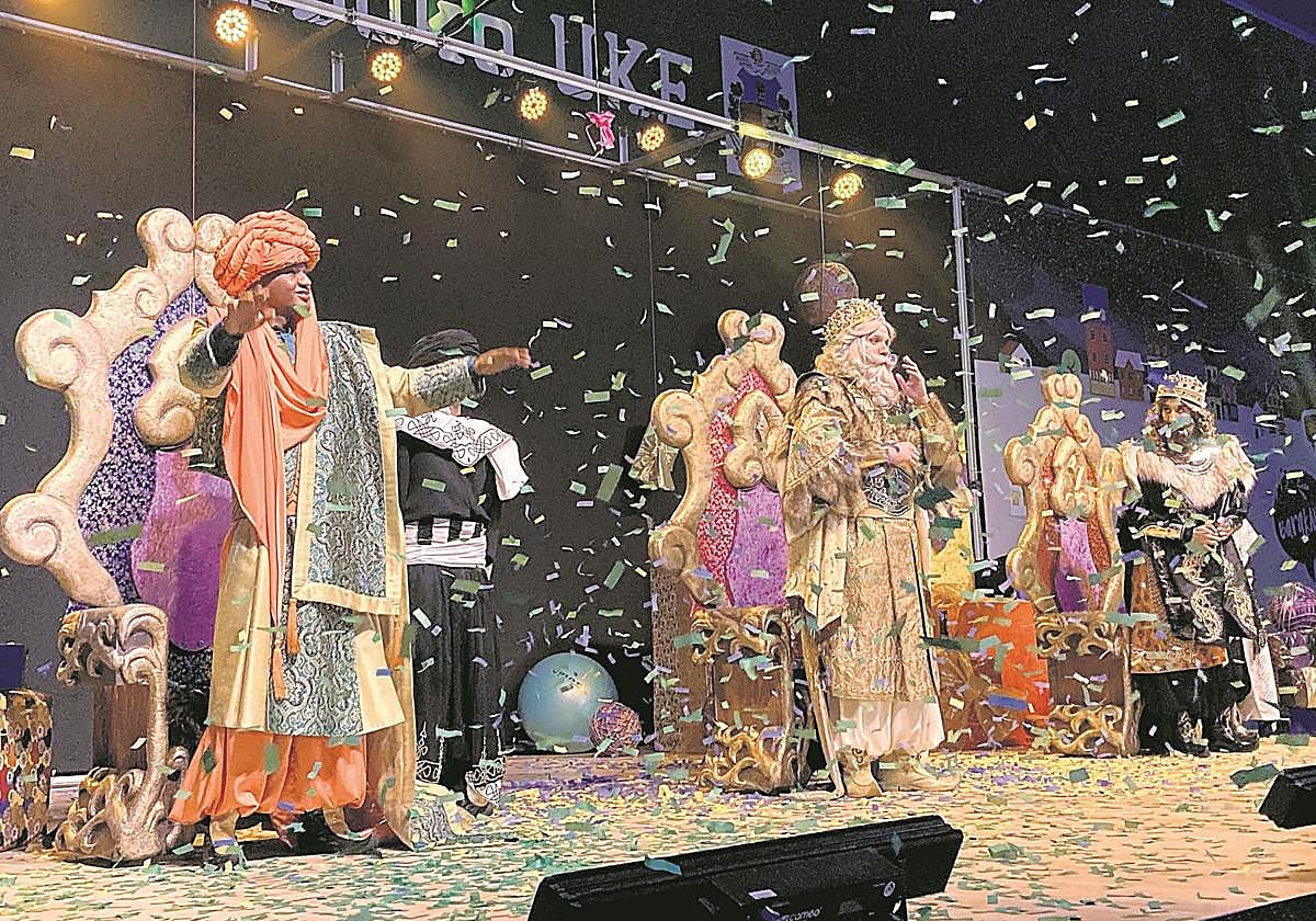 Recibimiento de los Reyes Magos en Barakaldo.
