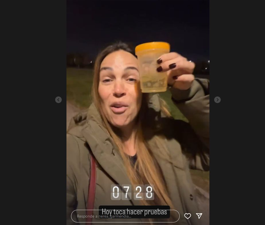 La peculiar prueba de glucosa de Nerea Garmendia: de llevar la prueba de orina en un tupper a las «patadas que flipas» del bebé