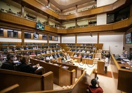 El Parlamento vasco, durante un pleno.