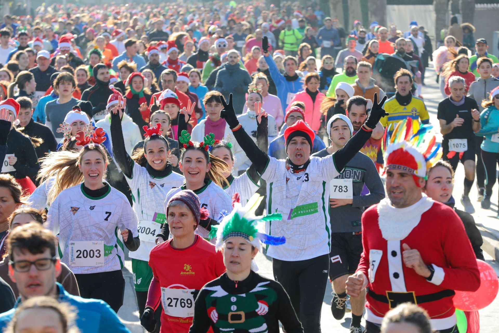 Las imágenes de la San Silvestre de Vitoria 2024