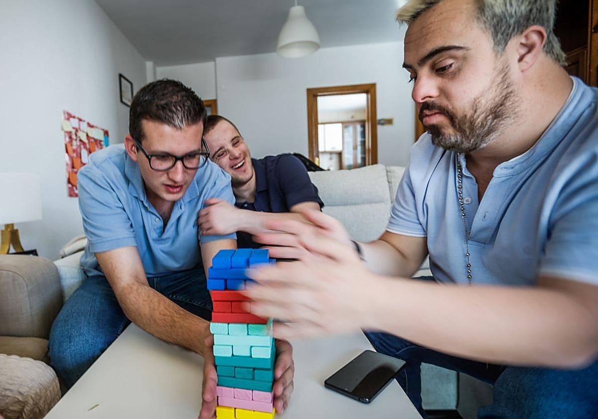 Personas con discapacidad en un centro de día.