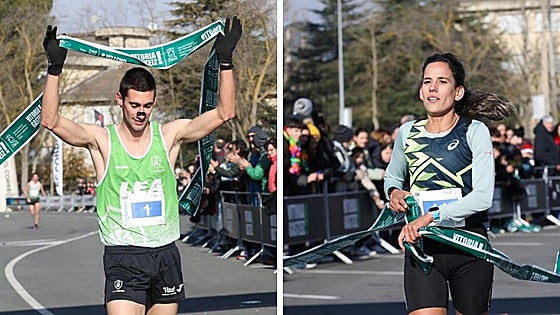 Urko Herrán y Majida Maayouf reinan en una San Silvestre de récord