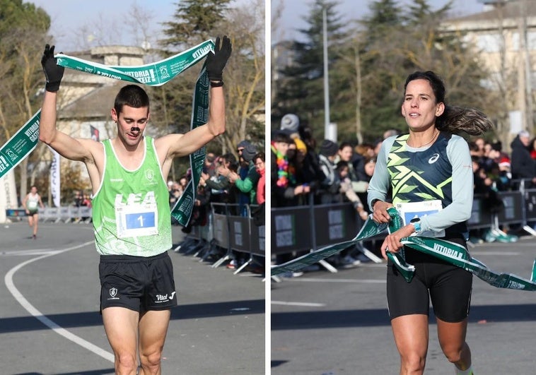 Urko Herrán y Majida Maayouf reinan en una San Silvestre de récord