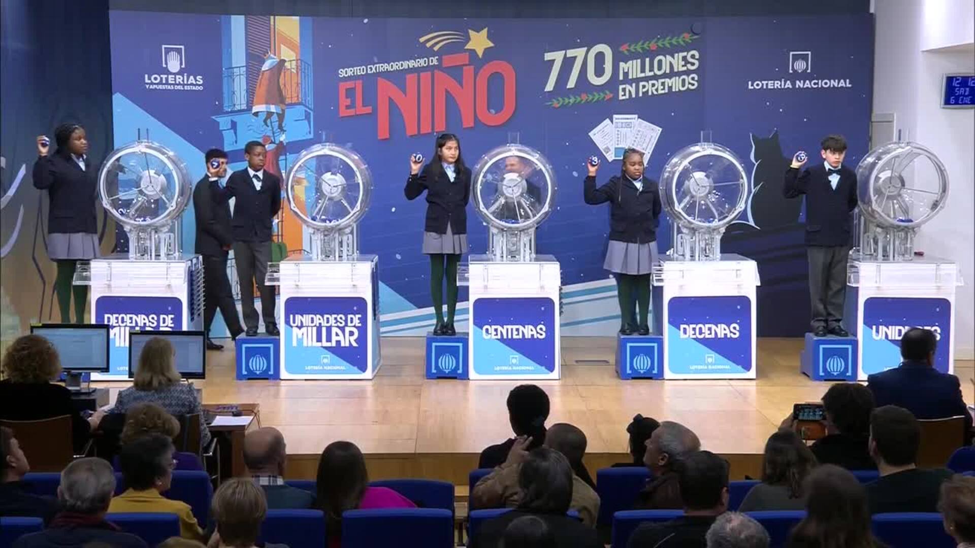 57.033, Tercer Premio De La Lotería Del Niño 2025, Cae Muy Repartido