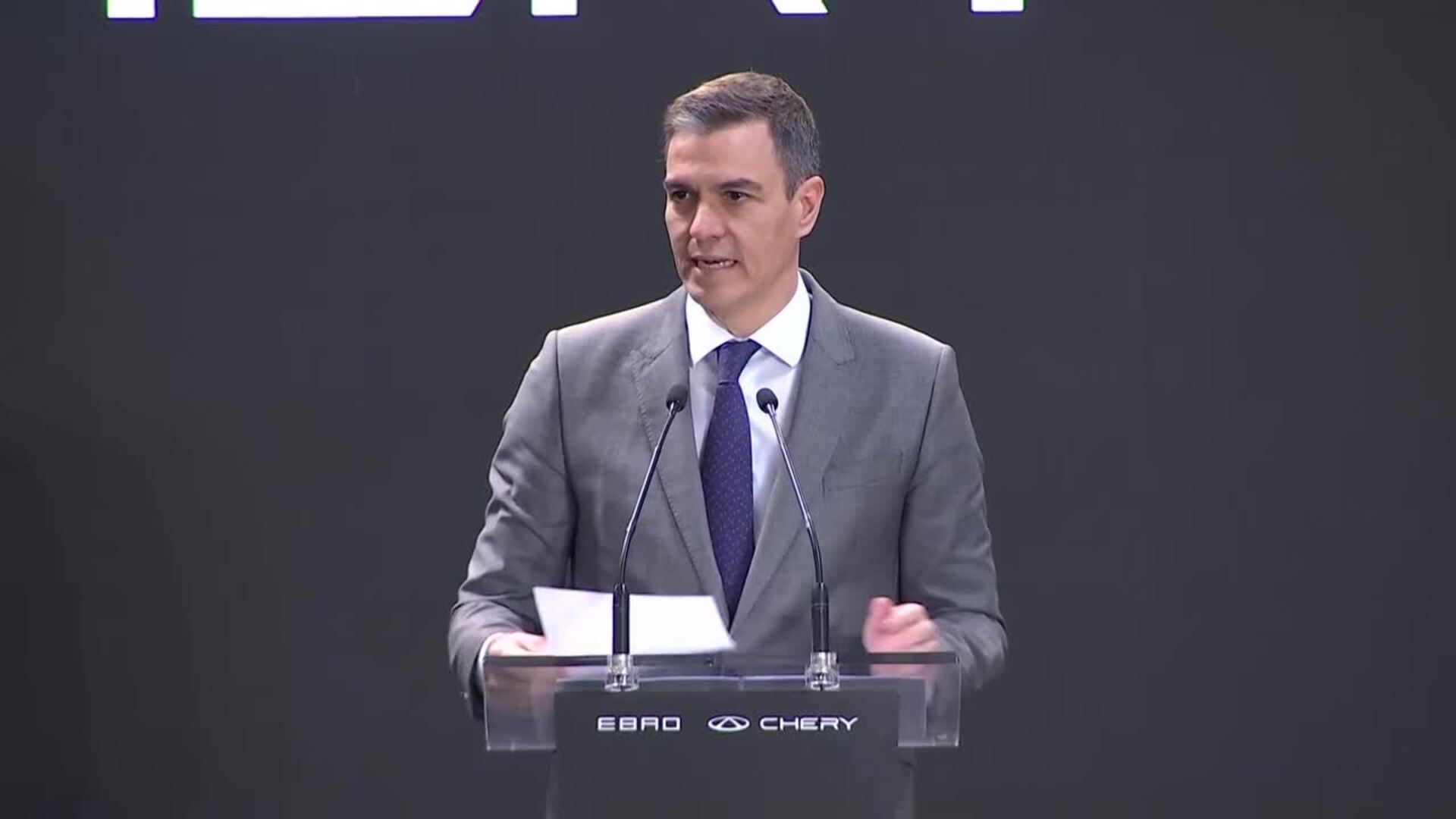 Sánchez asegura que el acuerdo Chery-Ebro es un "símbolo" de la reindustrialización