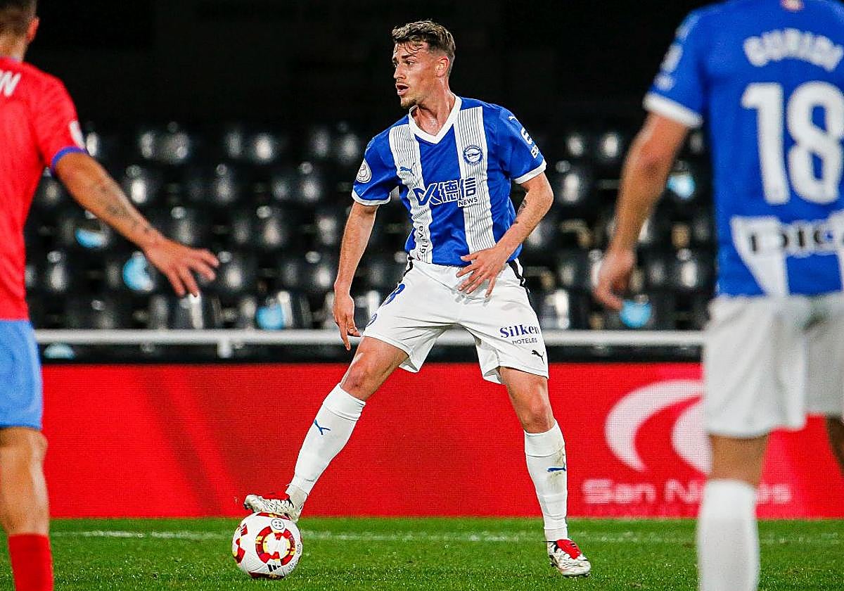 Blanco, en el primer partido de la era Coudet.