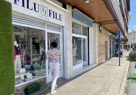 Calle comercial en el centro de Sopela.