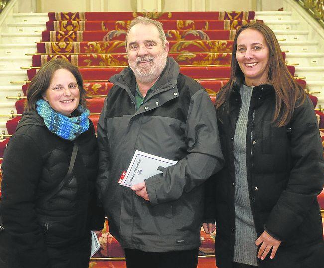 María Barroeta, Guillermo Barroeta y Marta Martínez.