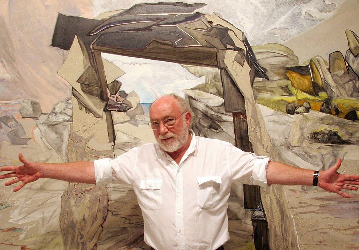 Carmelo Ortiz de Elgea, en una exposición de la Fundación Vital, en 2007.