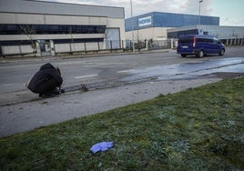 Lugar donde se produjo el accidente mortal en Júndiz.