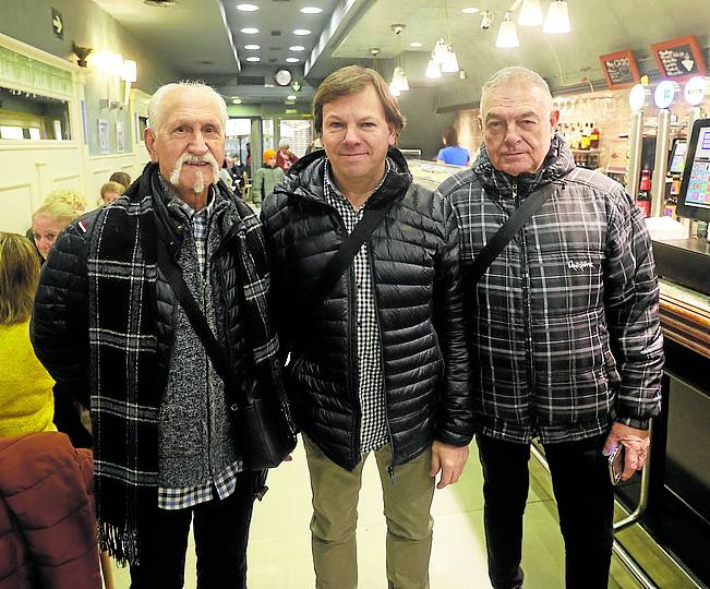 Agustín Ferrero, Hugo Robles y Eduardo Robles.