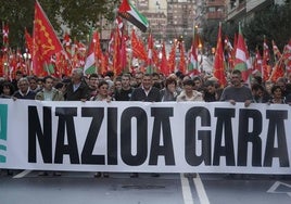 Manifestación en Bilbao de EH Bildu.