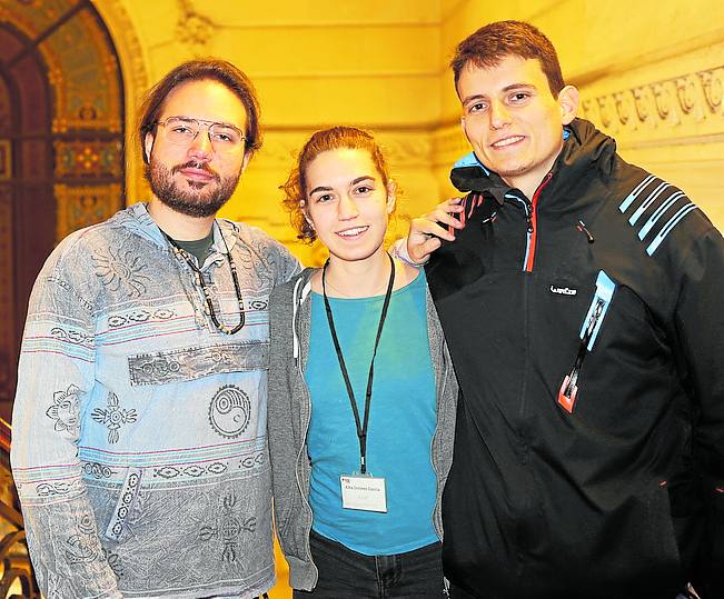 Jorge Pérez García, Alba García Ruiz y Fernando Ballesta.