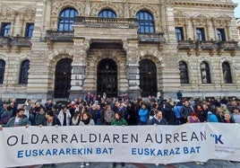 «Langileen eta euskararen alde» elkarretaratzera deitu dute ostegunean Bilbon