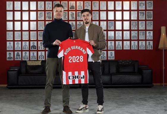 Nico Serrano renueva su contrato con el Athletic hasta 2028