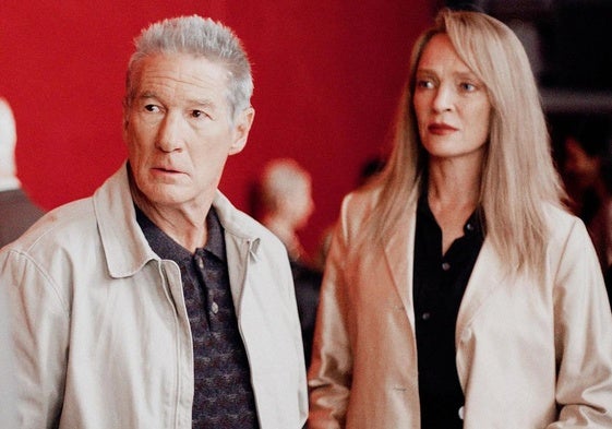 Richard Gere y Uma Thurman, en la película 'Oh Canadá'.