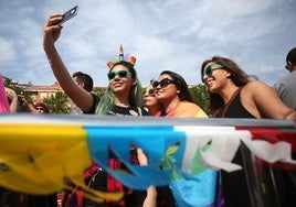 Una imagen de la celebración del día del orgullo de 2019 en la ría.