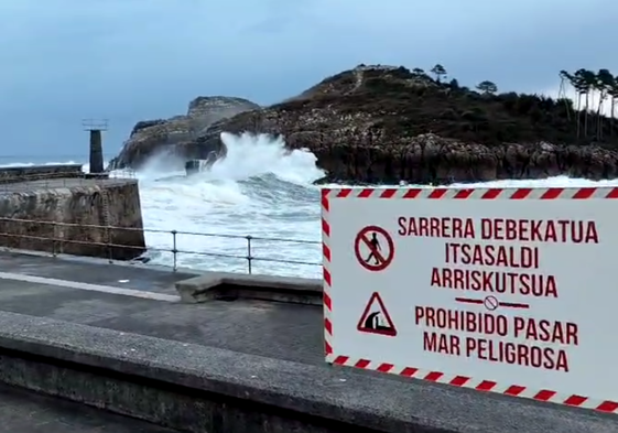 Cerrado el acceso al paseo de Lekeitio.