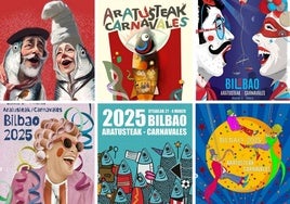 Estos son los seis finalistas para ser el cartel de los Carnavales 2025 en Bilbao