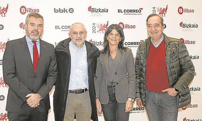 Borja Rodrigo, Jon Zárate, Amaia Ruiz y Rafael Gardeazabal.