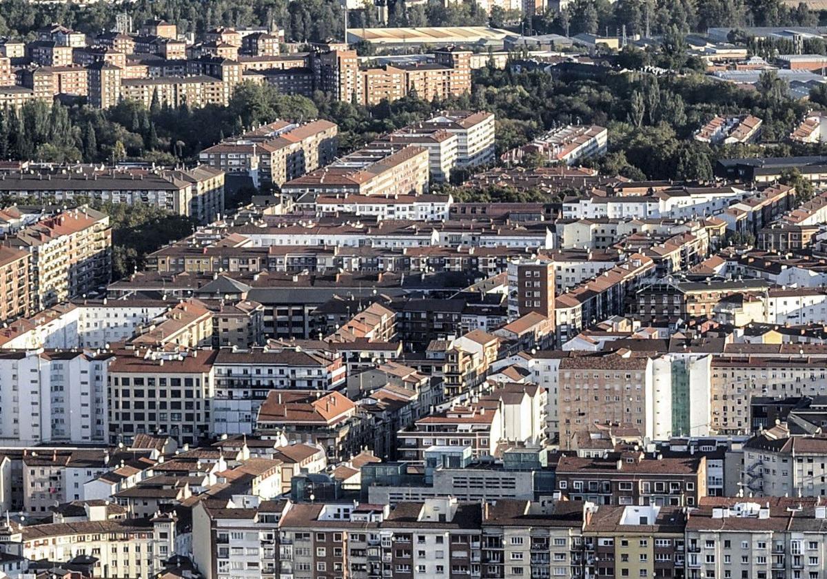 Vista aérea de Vitoria.