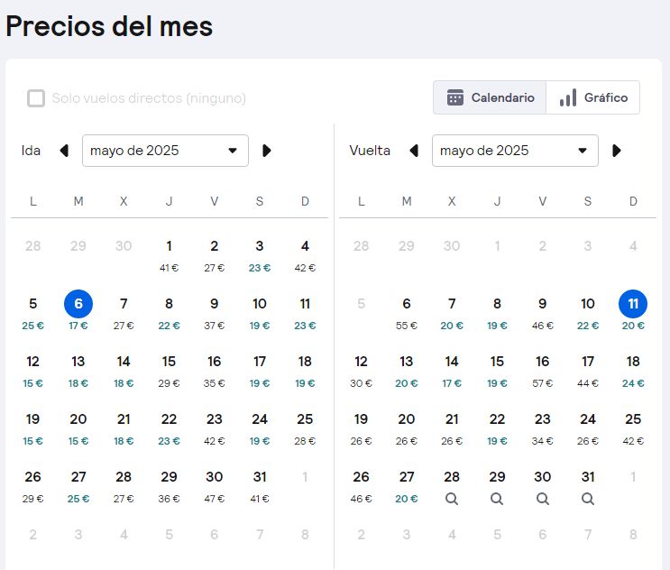 Vuelos Bilbao-Mallorca.