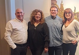 Iñaki Echevarría, Marijo Lojo, Eduardo Alsasua y Pilar Lloves.