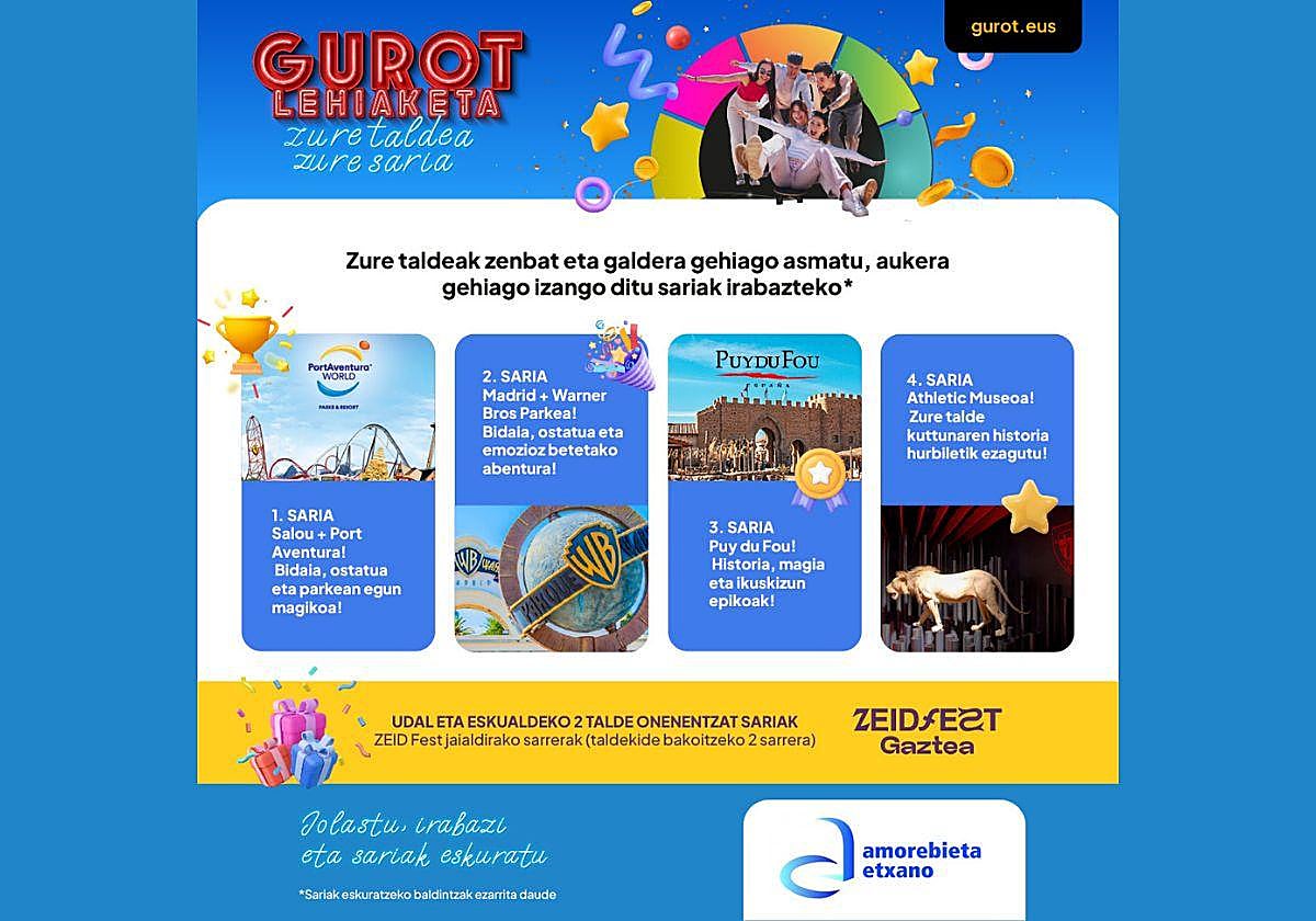 Llega a Amorebieta el concurso de trivial Gurot dirigido a jóvenes