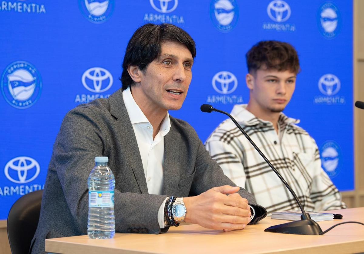 Pau Cabanes y Sergio Fernández, durante la presentación