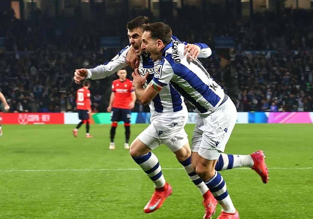 La Real Sociedad vuelve a las semifinales de Copa tras imponerse a Osasuna