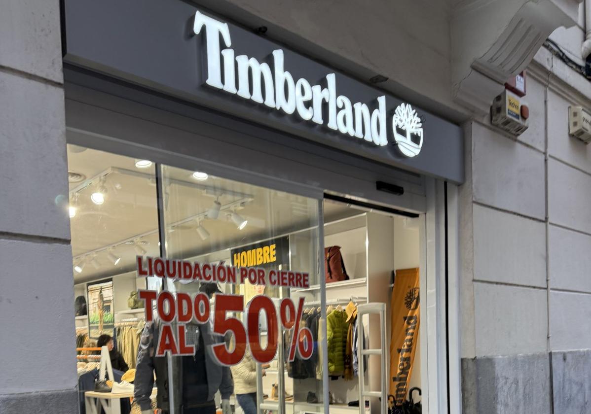 Timberland cierra su tienda en Bilbao.