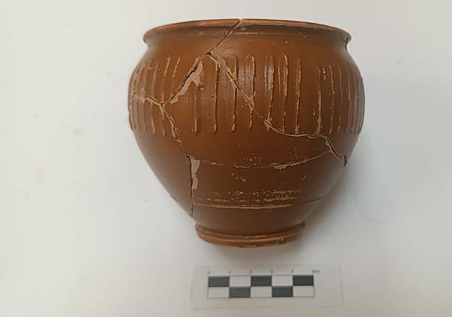 Una vasija reconstruida.