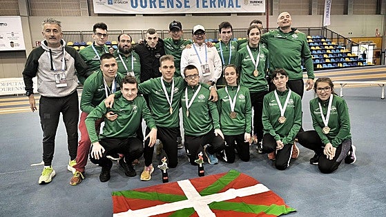 Los atletas paralímpicos de Basauri se hacen con otro campeonato nacional en Ourense