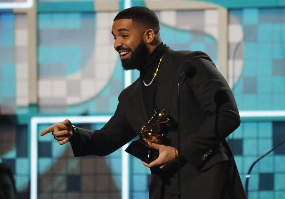 El rapero Drake en los Premios Grammy en 2019.