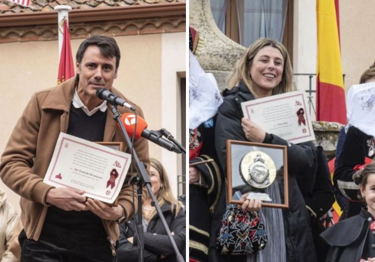 El homenaje de un antiguo pueblo de 500 vecinos de Segovia a Ion Aramendi y Valeria Ros