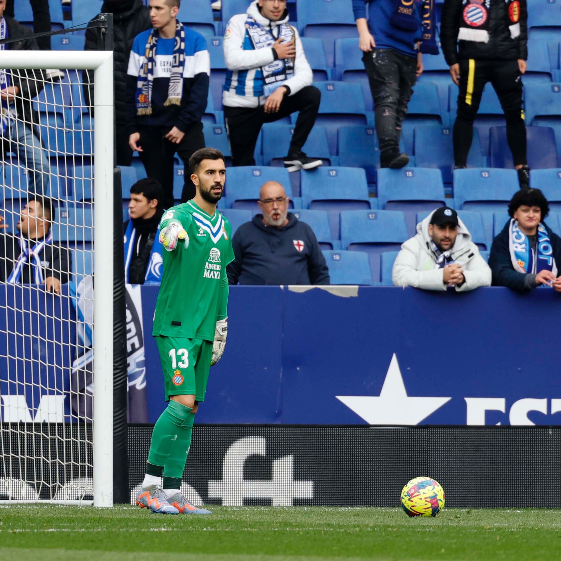 Fernando Pacheco, en su debut con el Espanyol en 2023.