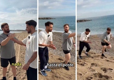 Ibai Llanos reta a Montoya a una carrera por la playa y este es el resultado: «Evento canónico»