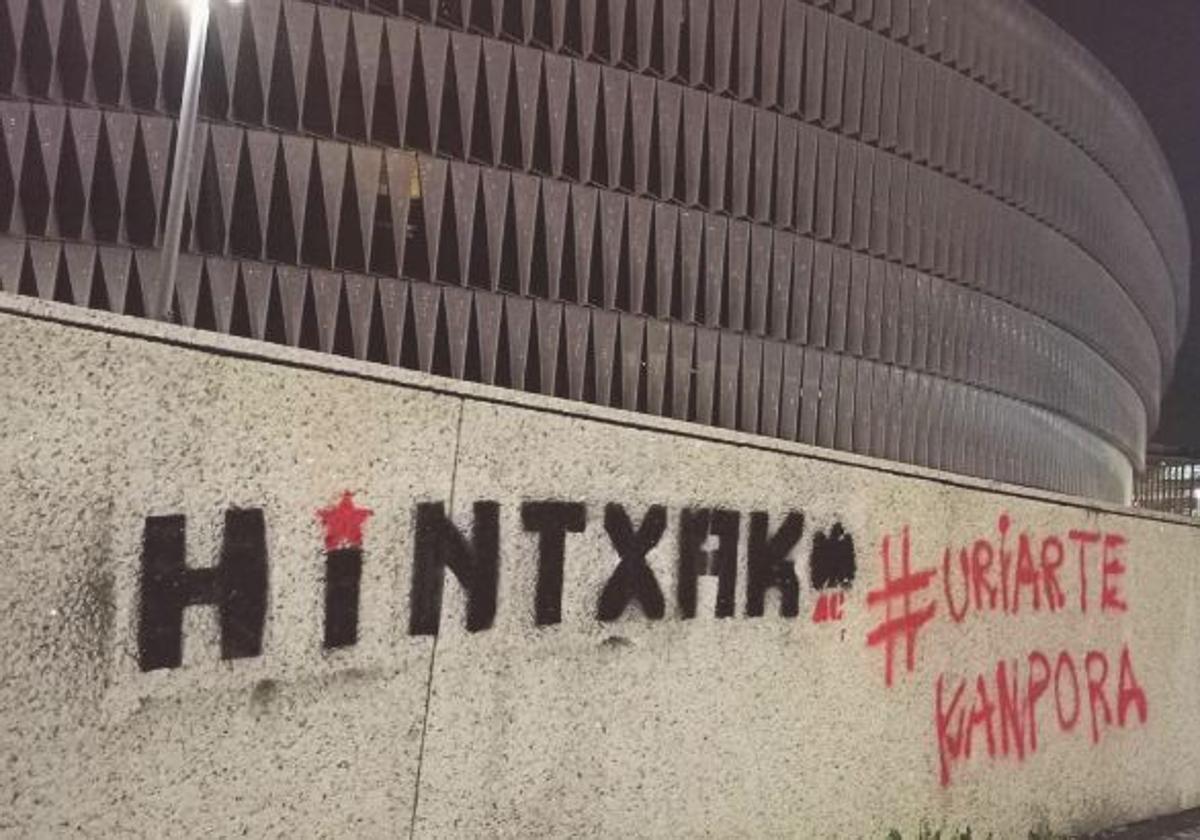 La polémica decisión de la peña que hizo la pintada contra Uriarte sobre la Herri Harmaila