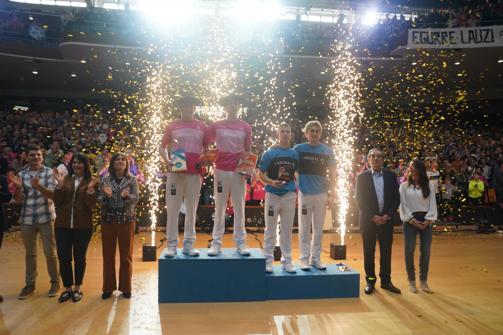 Erkiaga e Ibarluzea repiten título en el Winter Series de cesta punta