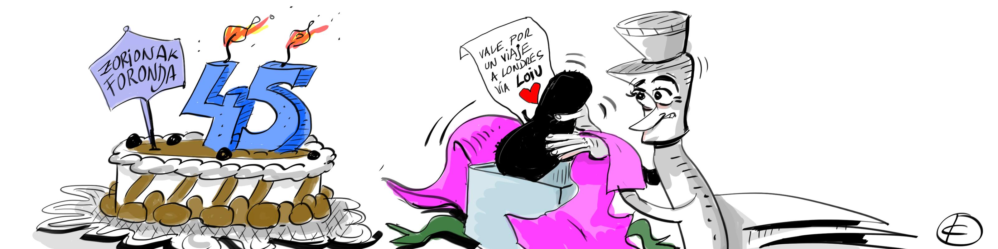 La tira de Cerrajería sobre Foronda