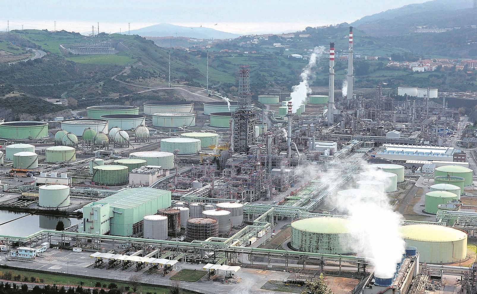 Instalaciones de Petronor en la localidad vizcaína de Muskiz