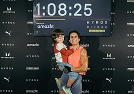 Virginia Berasategi, en el circuito Hyrox del BEC.