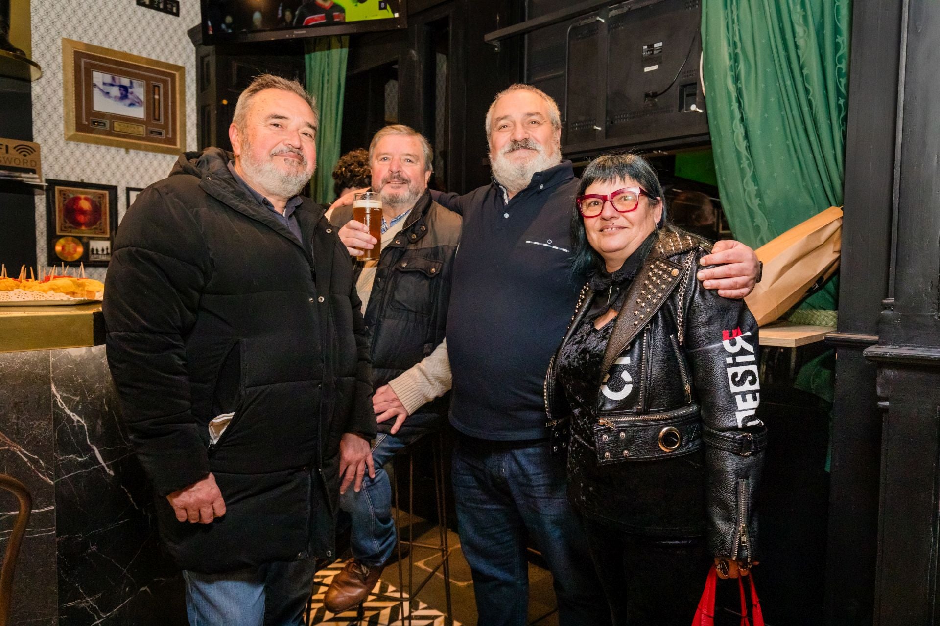 Rafael Ciordia, 'el Galés', Jokin Berastegi y Ane Ballestero.