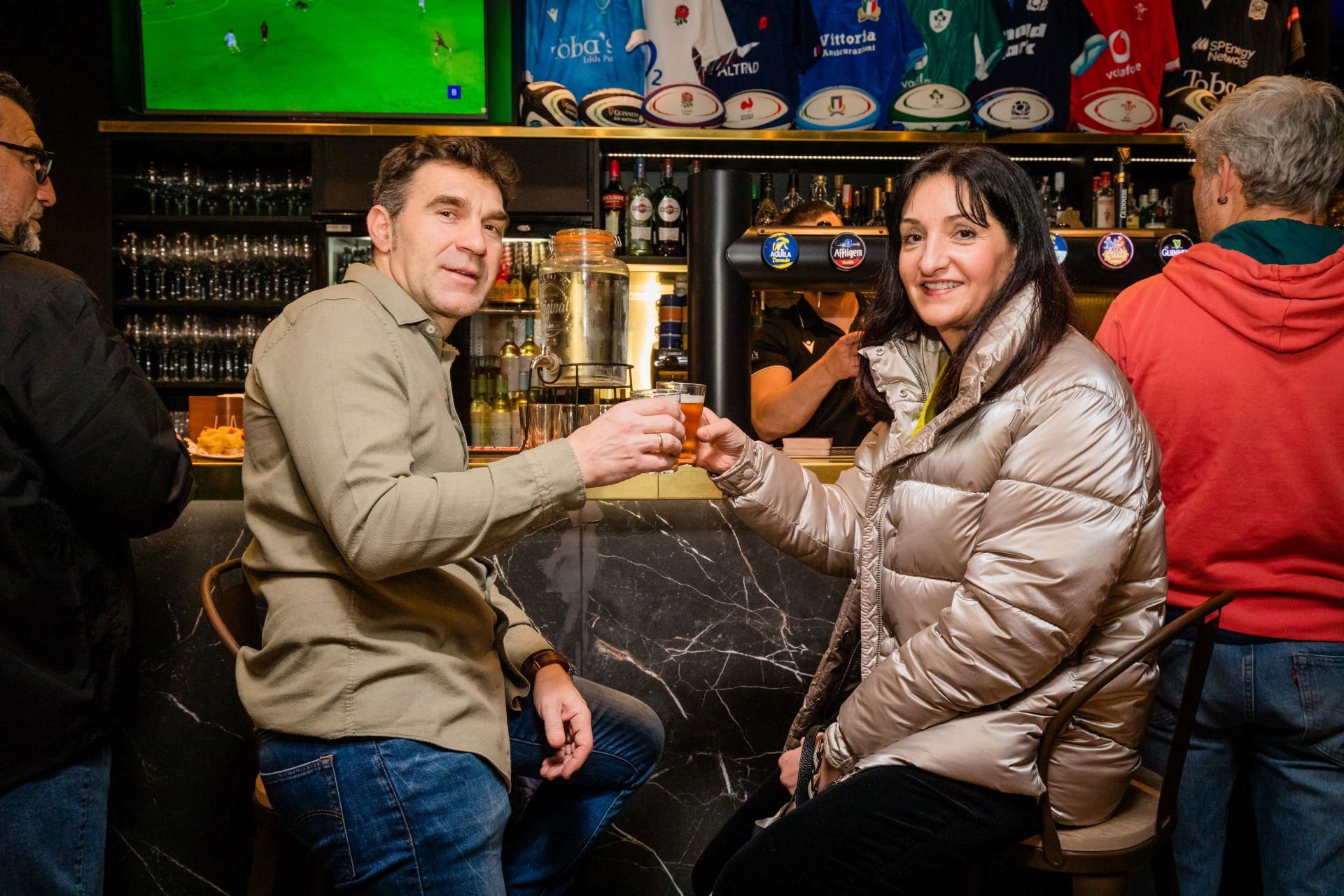 Luis Mari Díez y Lourdes Carracedo.